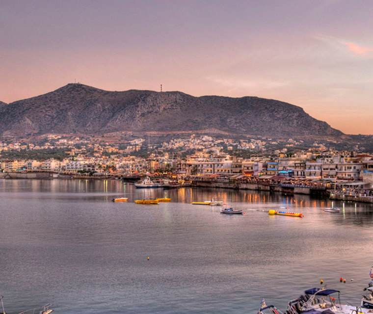 Hersonissos at sunset