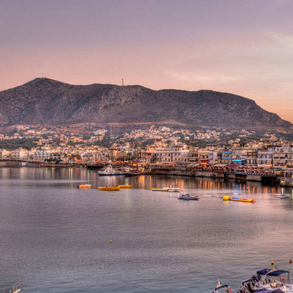 Hersonissos at sunset